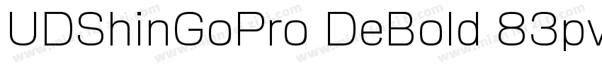 UDShinGoPro DeBold 83pv RKSJ H字体转换